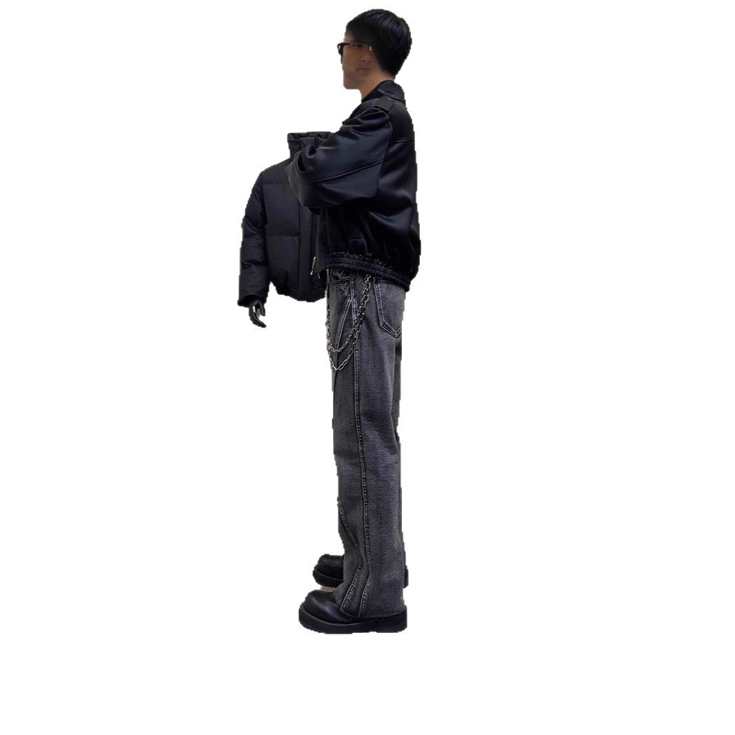 Men's Fashion High-Waist Jeans Mune Fashion