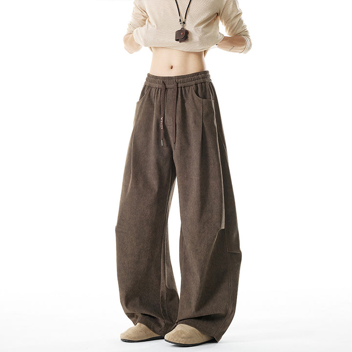 Women Casual and Loose Fabric Pants Mune Fashion