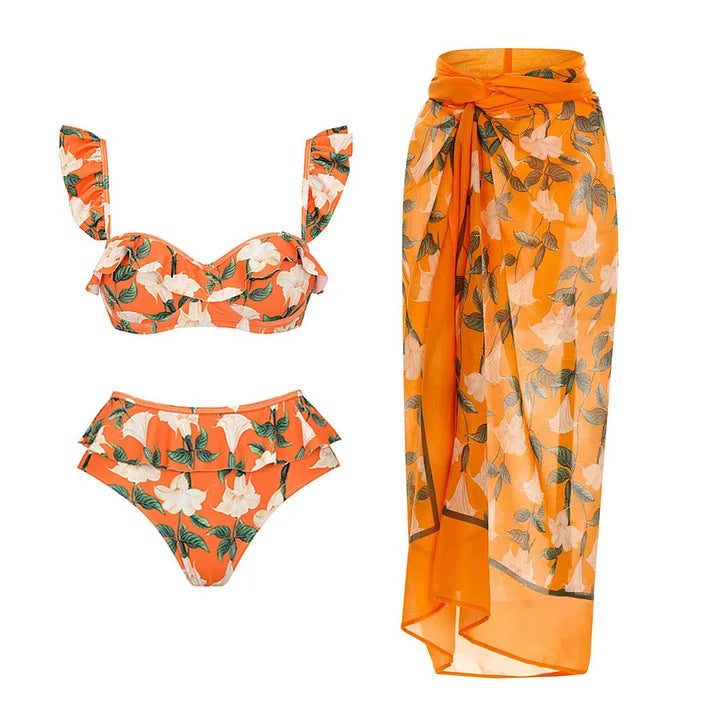 Women’s bikini set with voluminous ruffle details Mune Fashion