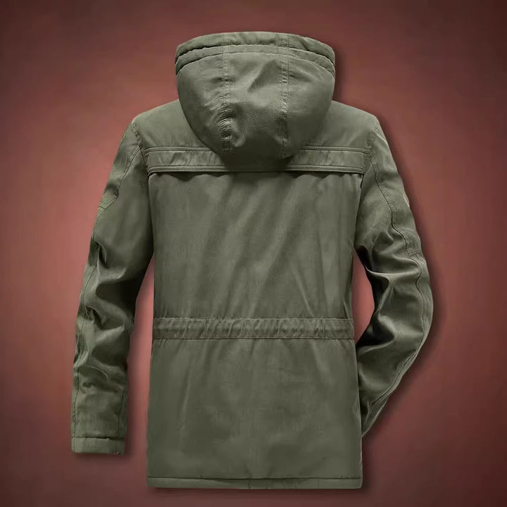 Men's winter parka with teddy fleece lining and hood Mune Fashion