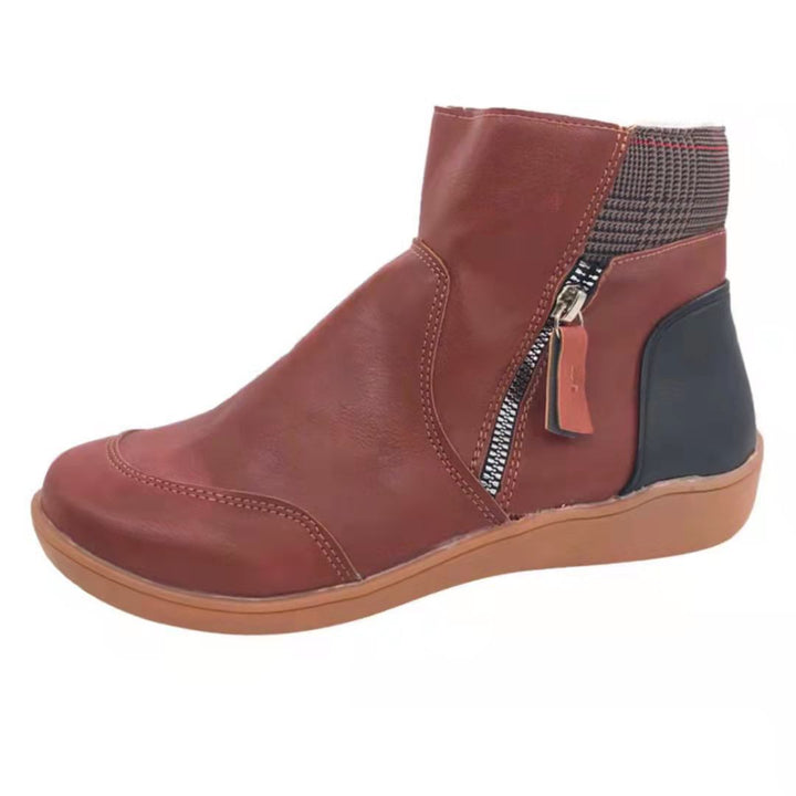 Women's ankle boots with side zipper, elastic insert and soft comfort sole Mune Fashion