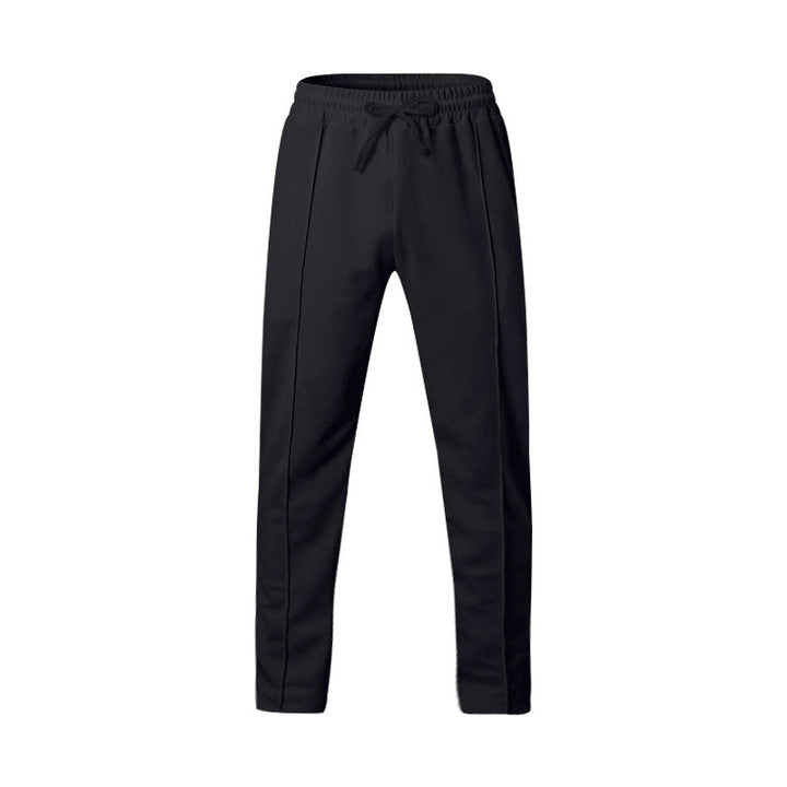 Men's sporty joggers with elastic waistband and front center seam Mune Fashion