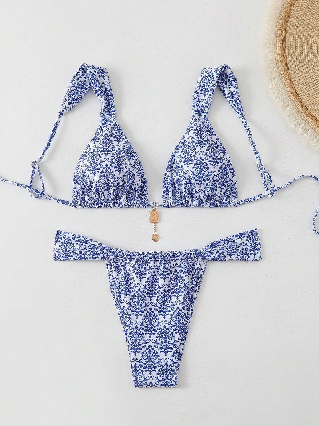 Women's triangle bikini with playful pattern mix Mune Fashion
