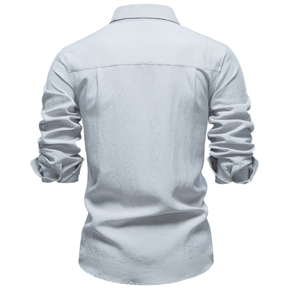 Men's structured linen shirt with Kent collar and tailored fit Mune Fashion