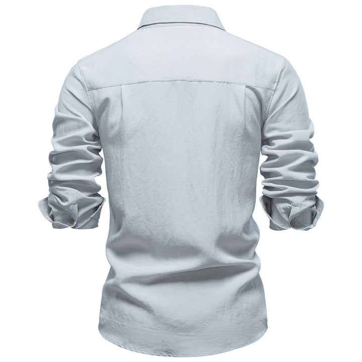 Men's structured linen shirt with Kent collar and tailored fit Mune Fashion