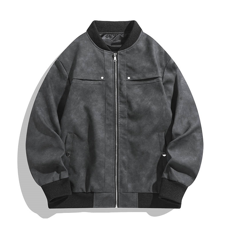 Men's Fashionable Bomber Jacket in Vintage Look Mune Fashion