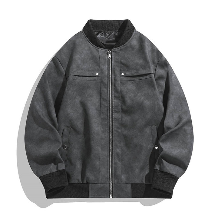 Men's Fashionable Bomber Jacket in Vintage Look Mune Fashion