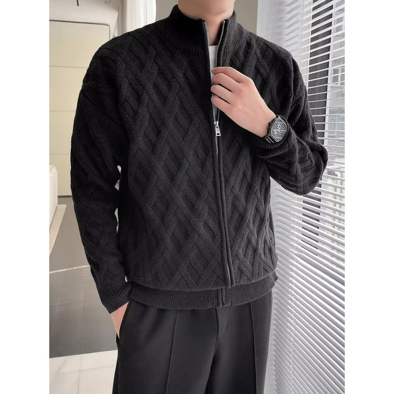 Women Chunky Knit Cardigan Mune Fashion
