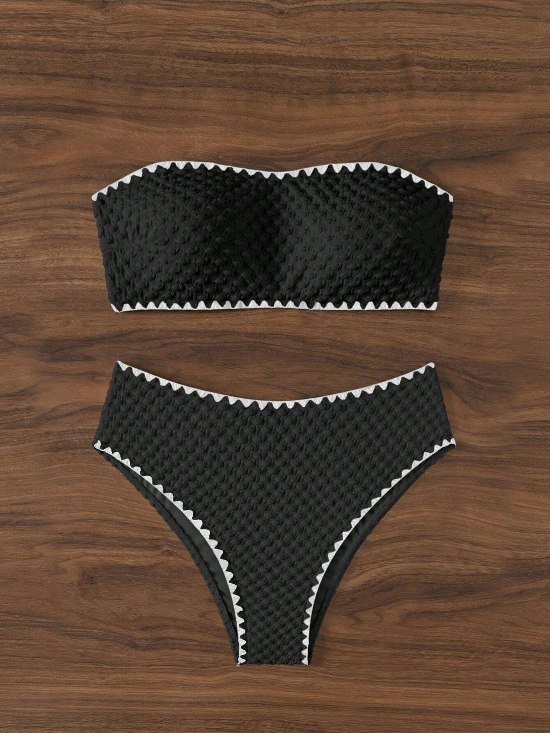 Women's bandeau bikini with structured surface Mune Fashion