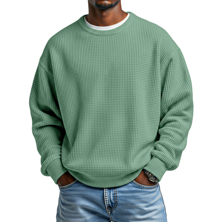 Men's Comfortable Sweatshirt with Waffle Structure Mune Fashion