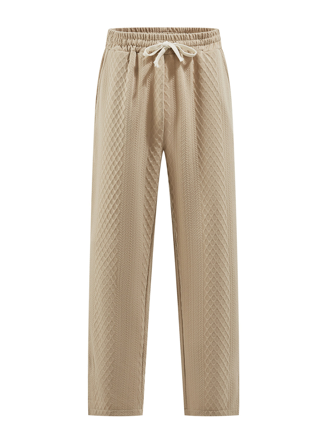 Ladies nan comfortable structured lounge pants with elastic drawstring and straight leg Mune Fashion