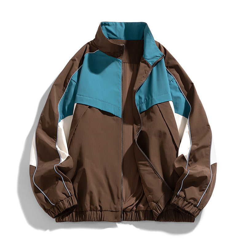 Men's Lightweight Sports Jacket with High Collar Mune Fashion