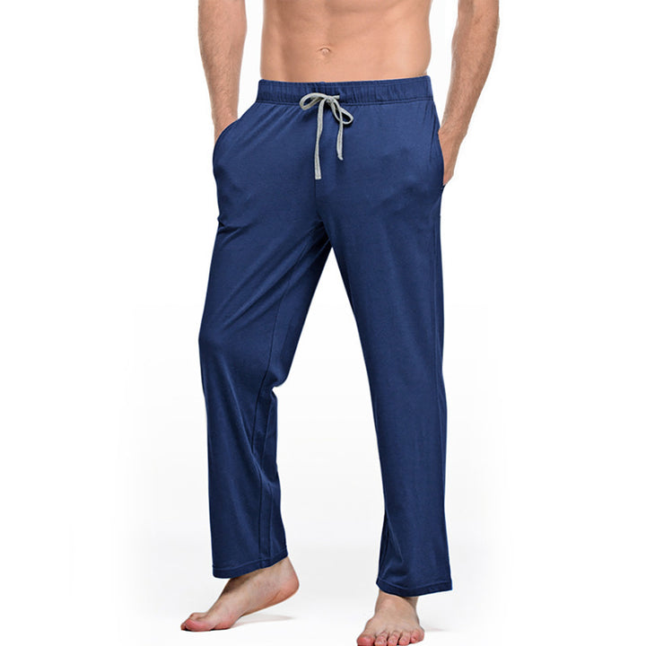 Men's lounge and sleep pants made of soft jersey with an elastic waistband and side pockets Mune Fashion