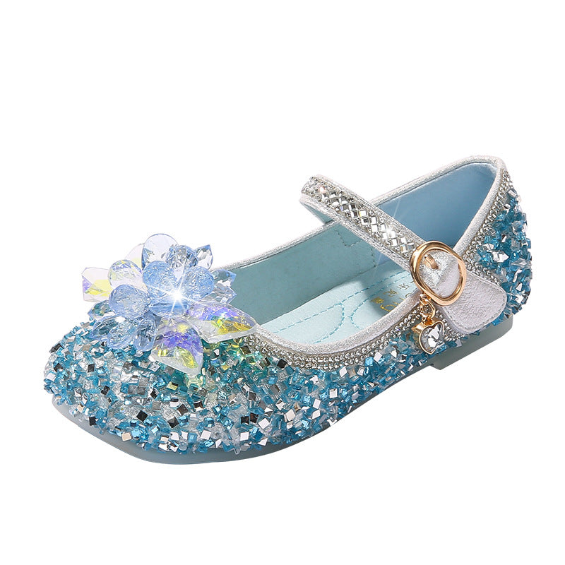 Girls Glittering Ballet Flats Mune Fashion