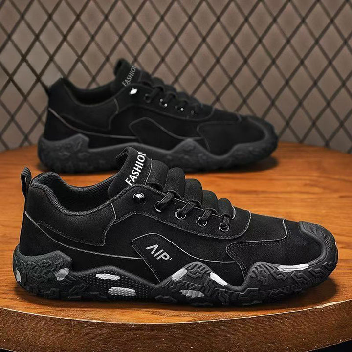 Men's Urban Chunky Sneaker with Suede Look, textured Grip Profile and ergonomic Platform Sole Mune Fashion