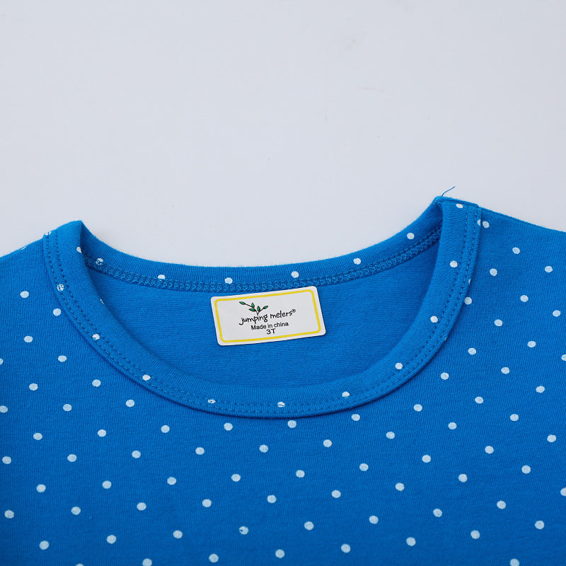 Girls cotton dress with playful bird appliqués Mune Fashion