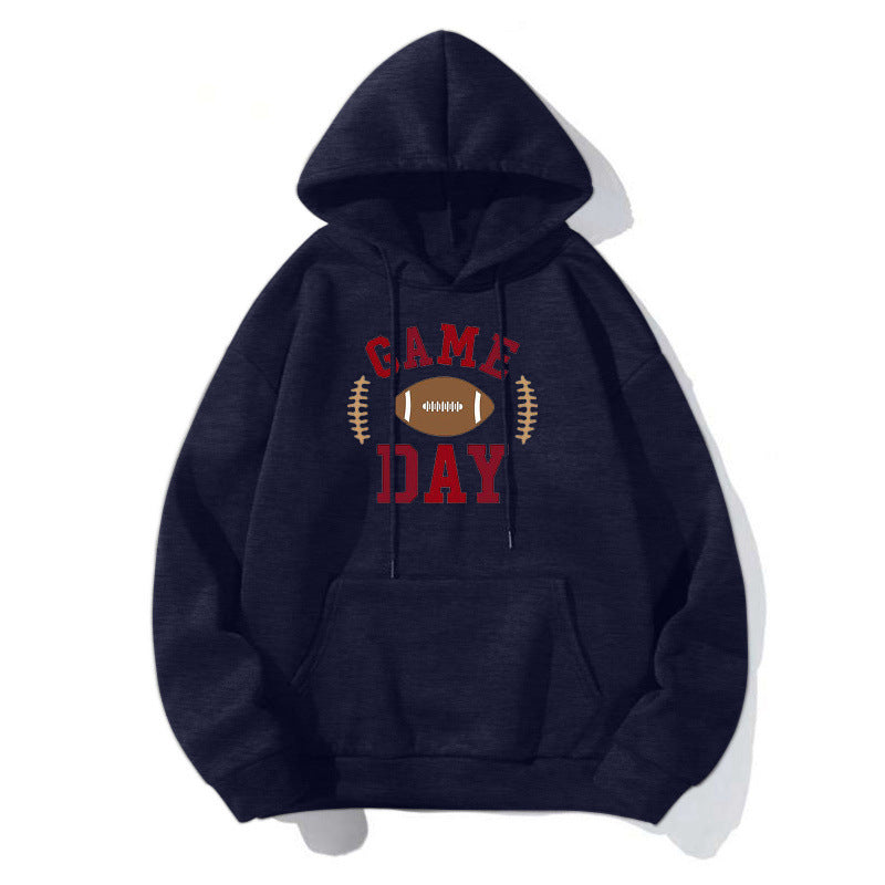 Ladies Sporty Hoodie with Football Motif Mune Fashion