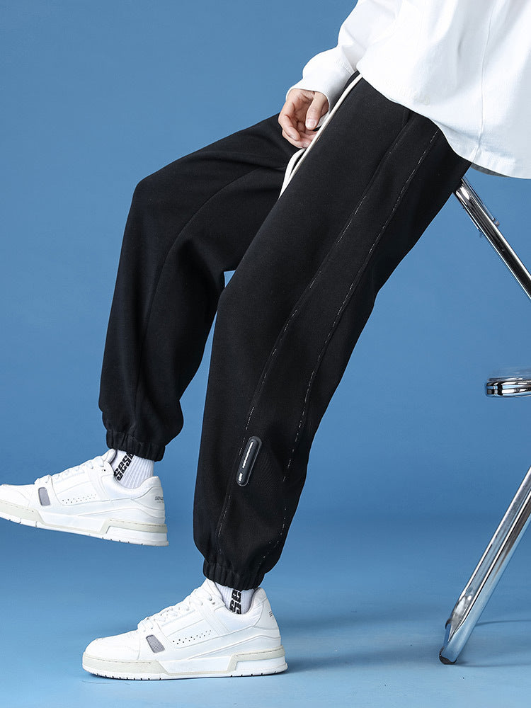 Unisex Relax-Fleece Jogging Pants with Elastic Waistband and Cuffs Mune Fashion