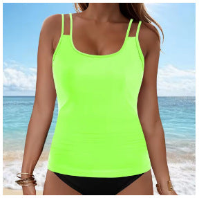 Ladies Tankini top with fashionable ruffle design Mune Fashion