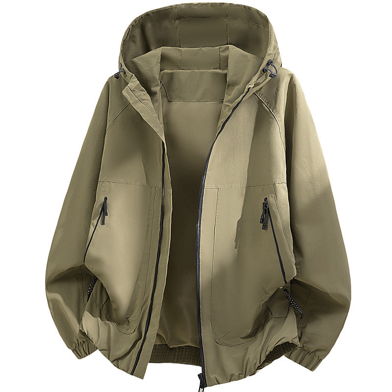 Men's technical hooded softshell jacket with adjustable hood and utility pockets Mune Fashion