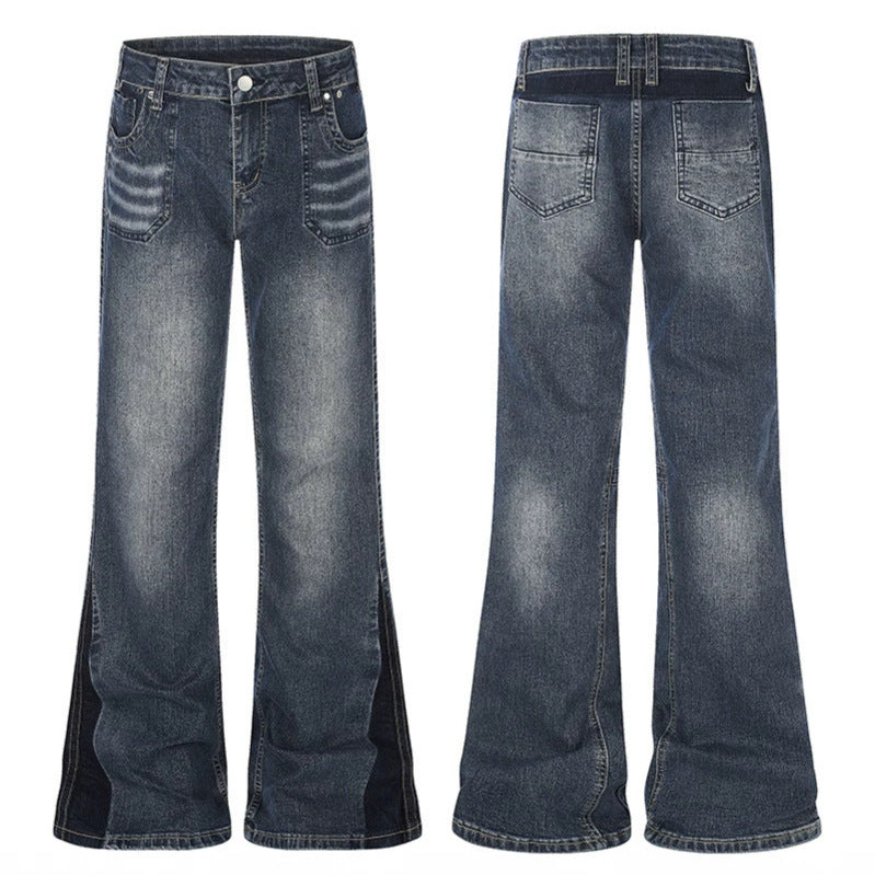 Women flared jeans with high waist and side contrast stripes Mune Fashion