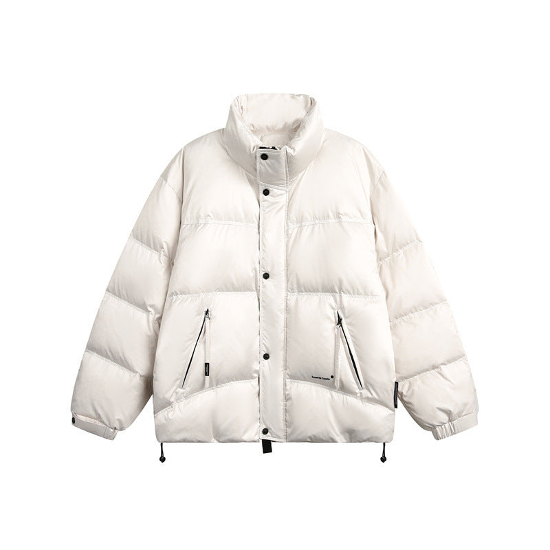 Unisex Short quilted padded jacket in a boxy cut with high stand-up collar Mune Fashion