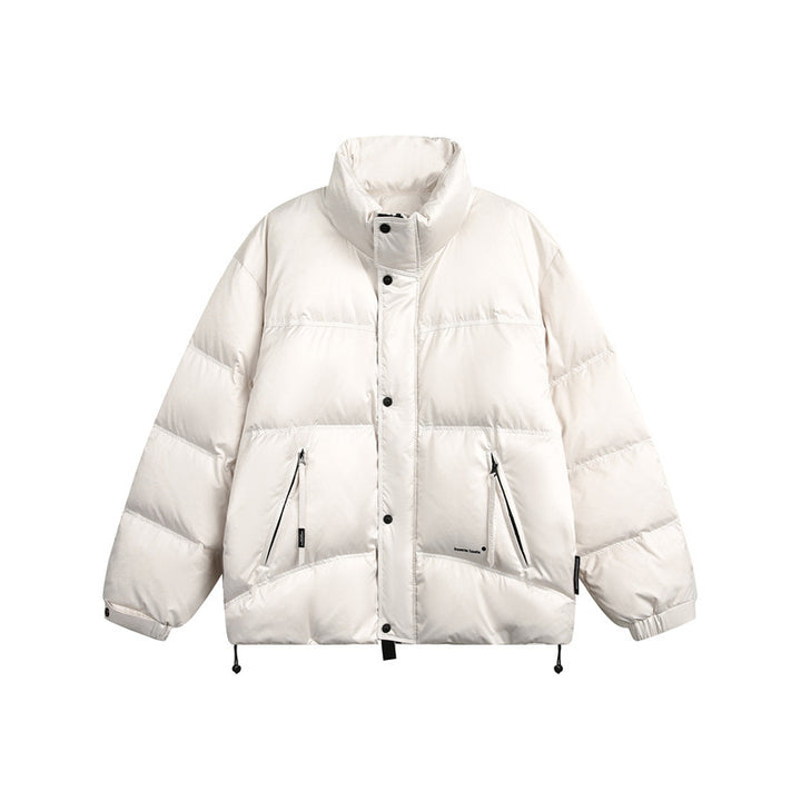 Unisex Short quilted padded jacket in a boxy cut with high stand-up collar Mune Fashion