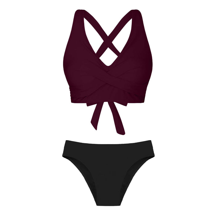 Women's Two-Piece Swimsuit with Floral Design Mune Fashion