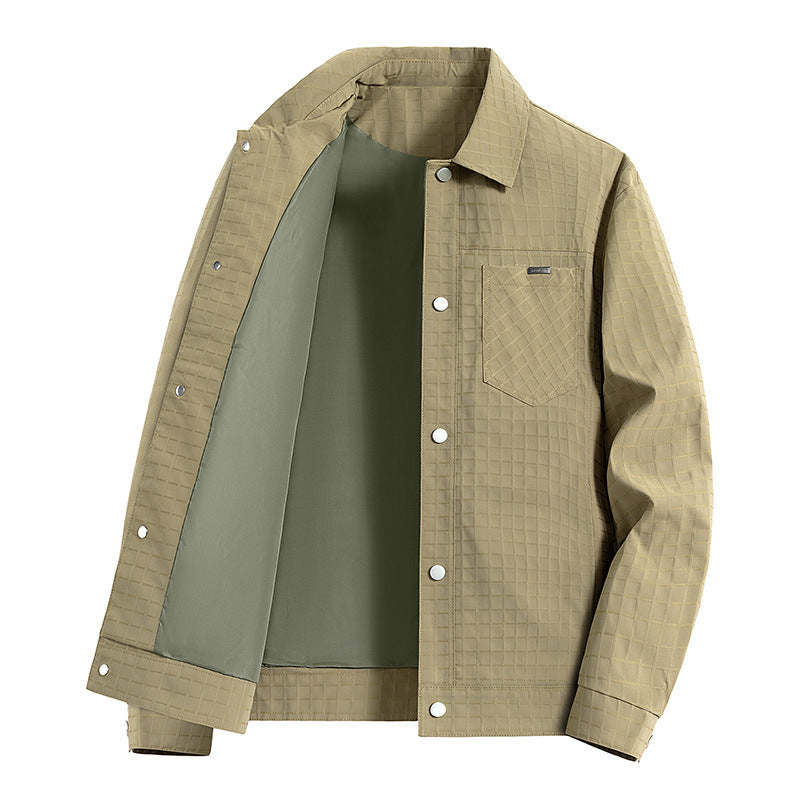 Men's Practical Transition Jacket with Quilted Pattern Mune Fashion