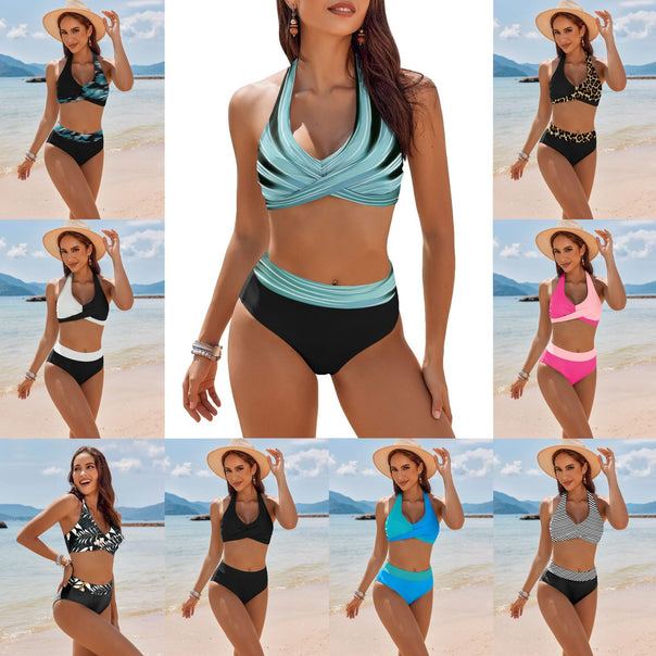 Ladies Bikini Set with stylish wrap top and high-cut bottoms Mune Fashion