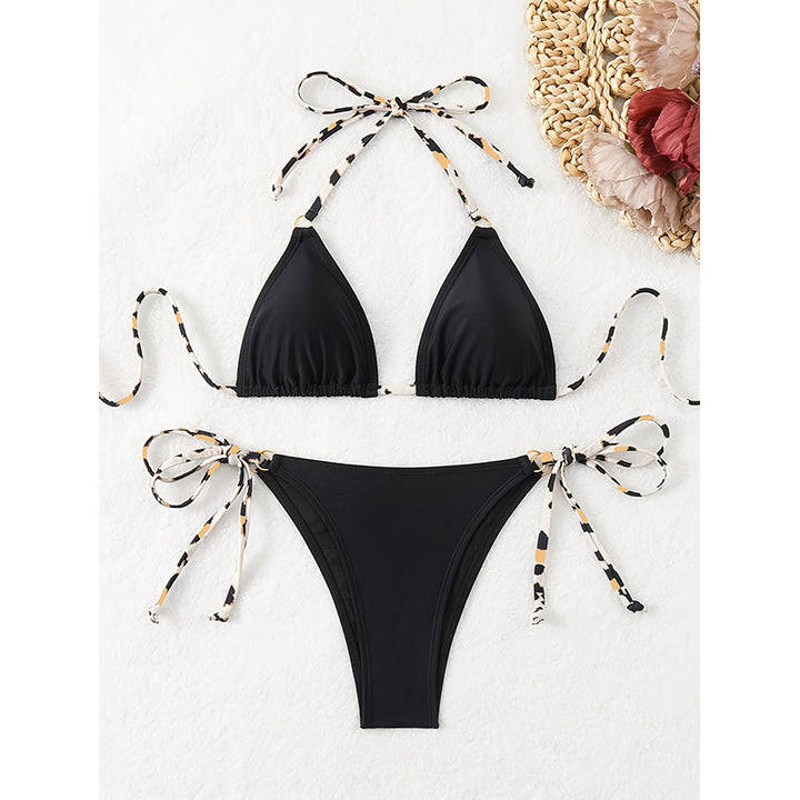 Ladies Triangle Bikini Set with playful ties Mune Fashion