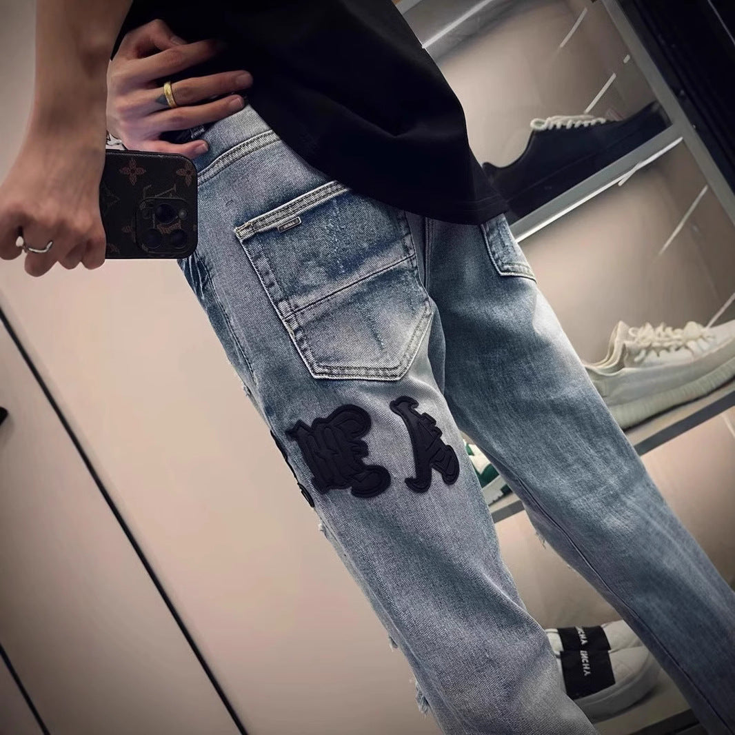 Men's Fashion Ripped Jeans in Vintage Style Mune Fashion