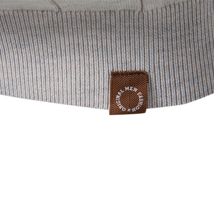 Men's lightweight short-sleeve knit pullover with fine rib structure and round neck Mune Fashion