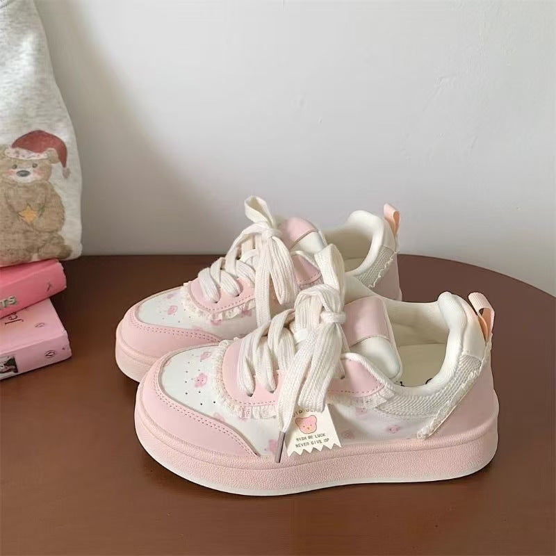Women's Fashion Sneakers with Playful Design and High-Quality Upper Material Mune Fashion