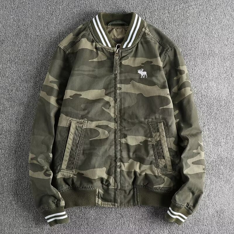 Men's Camouflage Bomber Jacket Mune Fashion