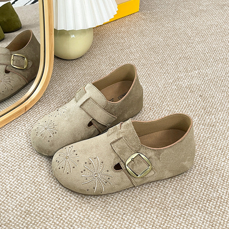 Women Elegant and Comfortable Clogs made from High-Quality Suede Mune Fashion