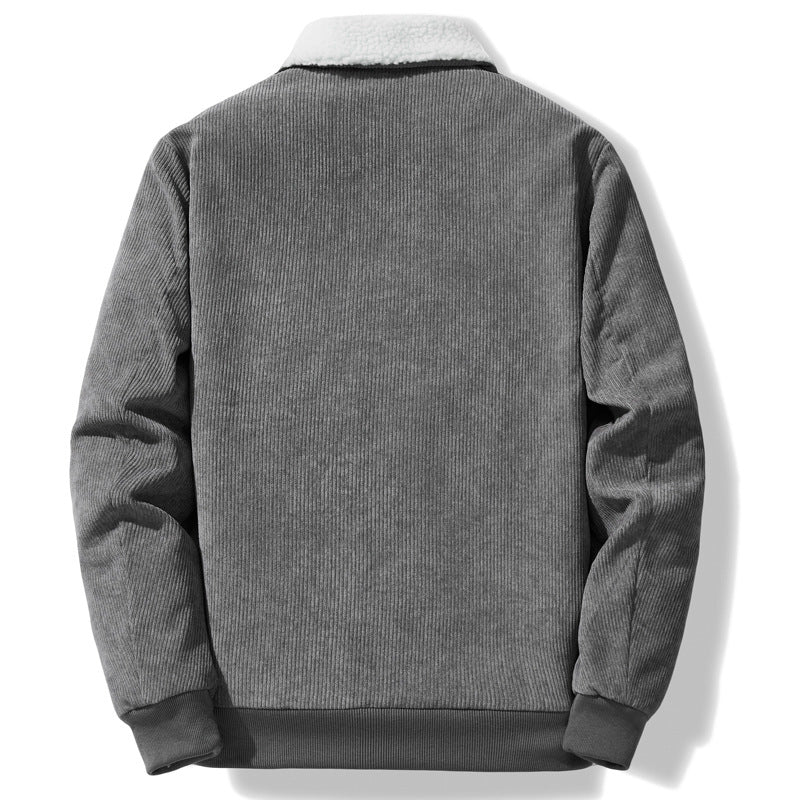 Men's cozy and stylish cord jacket with fleece lining Mune Fashion