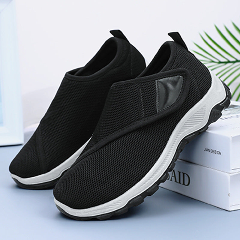 Men's breathable slip-on mesh sneakers with Velcro, padded comfort sole and slip-resistant profile sole Mune Fashion