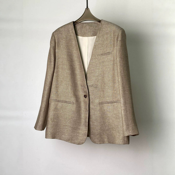 Women Elegant Blazer with Soft Fabric Mune Fashion