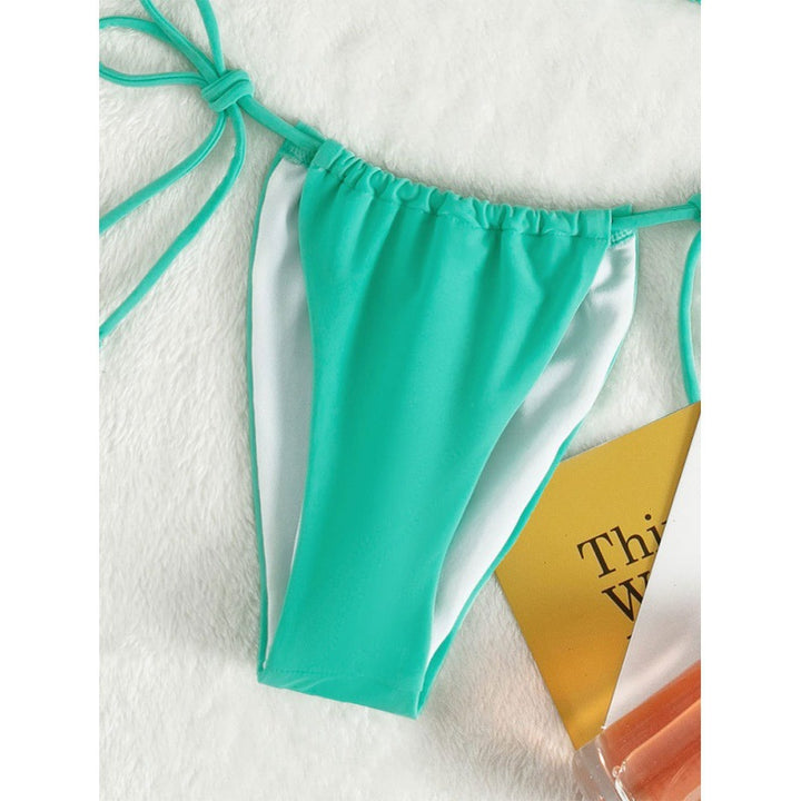 Ladies triangle bikini with adjustable straps and gathers Mune Fashion