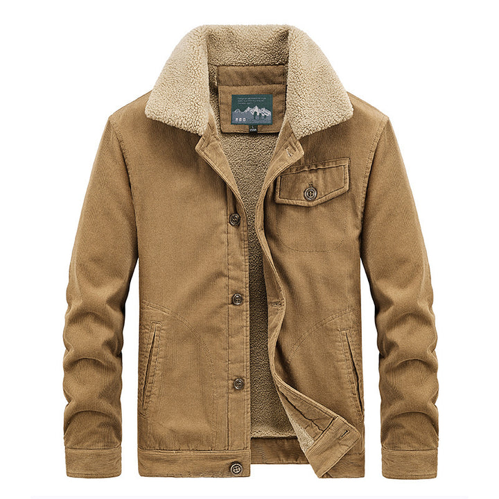 Men's Casual Flannel Jacket with Warm Lining Mune Fashion