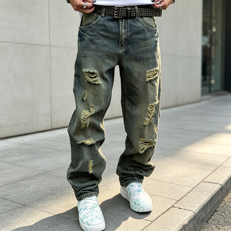 Men's Casual Ripped Jeans Mune Fashion