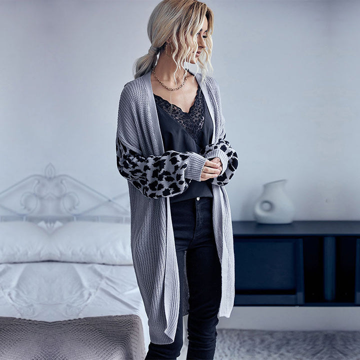 Women's Elegant Knit Cardigan with Loose Sleeves Mune Fashion