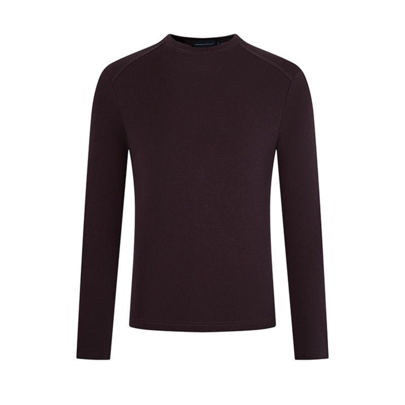 Men's fine knit pullover with round neck made of merino wool Mune Fashion
