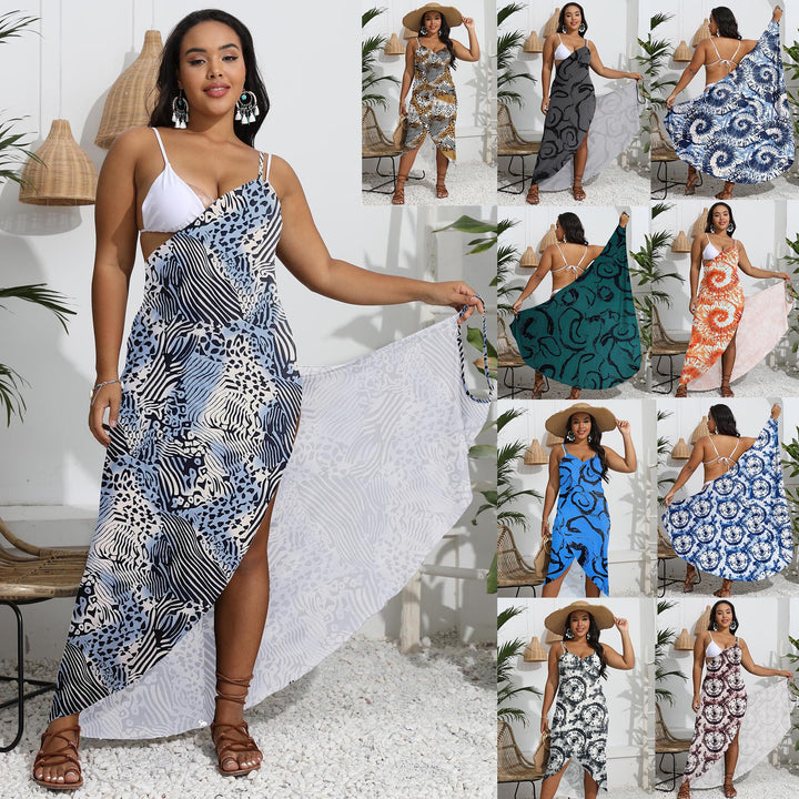 Ladies elegant wrap sarong with modern pattern Mune Fashion