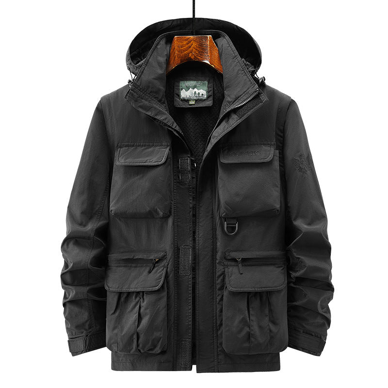 Men's Thermal Hooded Parka in Utility Design with Teddy Lining and Multiple Pockets Mune Fashion