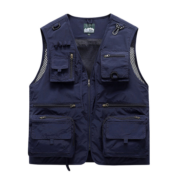 Men's Multifunctional Fishing Vest with Numerous Pockets Mune Fashion