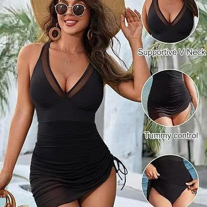 Women’s swimsuit with refined gathering elements Mune Fashion