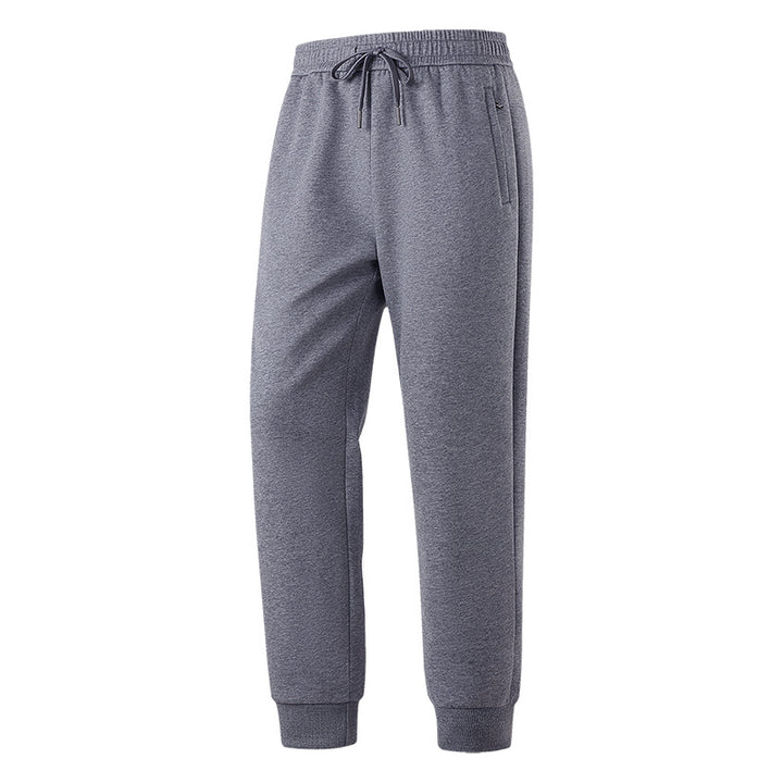 Men's Slim-Fit Leisure Pants made from breathable functional fleece with drawstring waistband, zip pockets & ribbed cuffs Mune Fashion