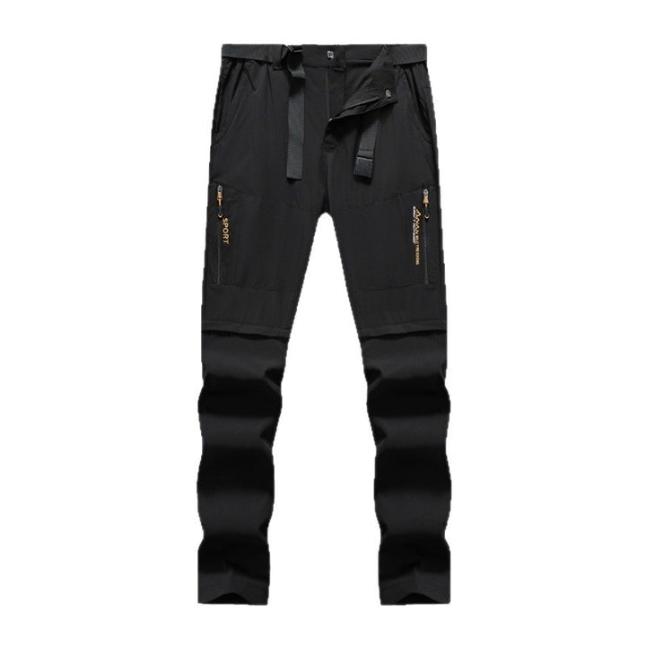 Men's outdoor pants with pre-shaped knees, zipper pockets, and integrated belt Mune Fashion